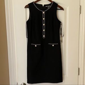 Karl lagerfeld pearl chain dress